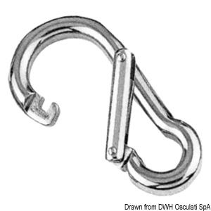 Snap Shackle SST Asymetric Opening 10X100mm