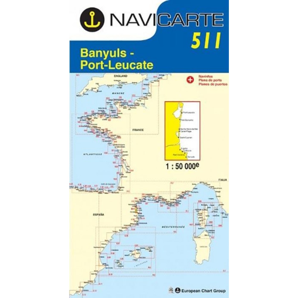 Navicarte Chart 511 Banyuls - Port-Leucate