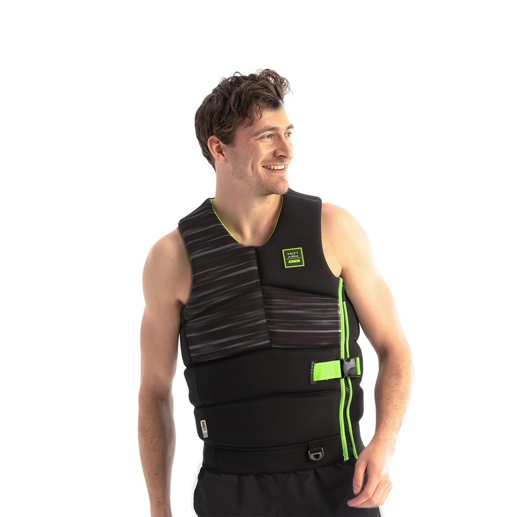 Jobe Men Unify Side Entry Zip Life Jacket (S) Black/Lime