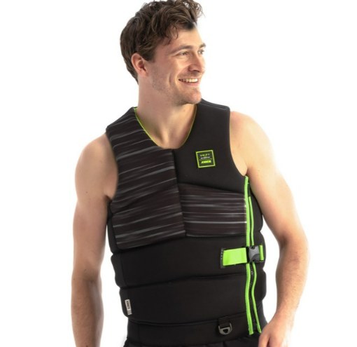 Jobe Men Unify Side Entry Zip Life Jacket (M) Black/Lime