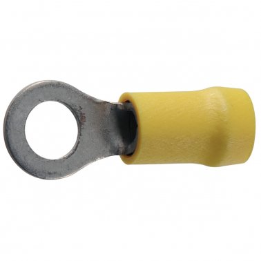 Ring Crimp Connector Terminals Yellow 8mm x10