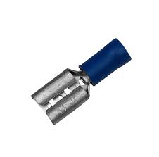 Pre Isolated Clips 6.3mm Blue x10