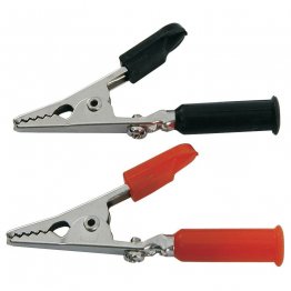 Euromarine Insulated Crocodile Clips Black/Red x2