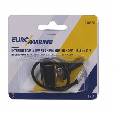 Euromarine One Pole Toggles ON/OFF 15A AT 12V