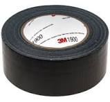 3M Duct Tape Black 1900 50mmx50m