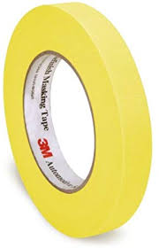 3M Masking Tape 244 Yellow 18mmx50m