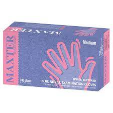 Maxter Nitril Gloves Blue Non Powdered  XL