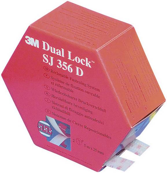3M Dual Lock Red SJ356D 25mm PER METER