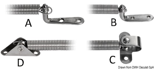 Cupboard Spring Stainless 220mm A
