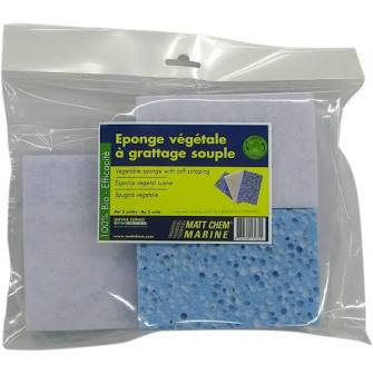 MattChem ÉPONGE BLEUE (140 x 90 x 26 mm - Pack of 5) - Soft Vegetable Sponge