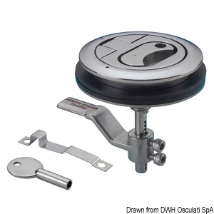 Lift And Turn Flush Latch AISI316 W/ Lock