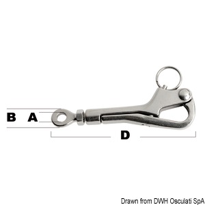 Pelican Hook Shackle For Openable Guardrails