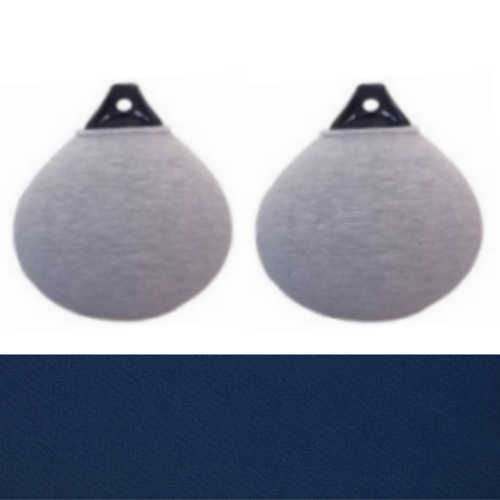 Fendress Acrylic Fender Round Cover Simple Thickness 47x59 Navy (Pair)