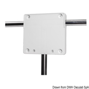 Outboard Stowage Bracket Pullpit White 25/30mm