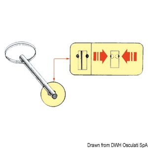 Self Locking Pin 6x64mm Sst