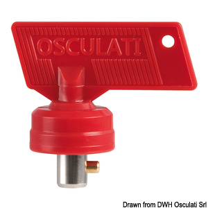 Spare Key For Battery Switch (Red Plastic/Metal)