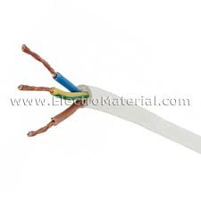 Electric Cable HO5W-F 2X1 MM - Grey - Per Meter