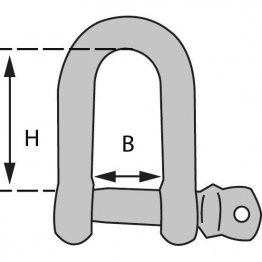 Shackle Galvanised  8mm CE