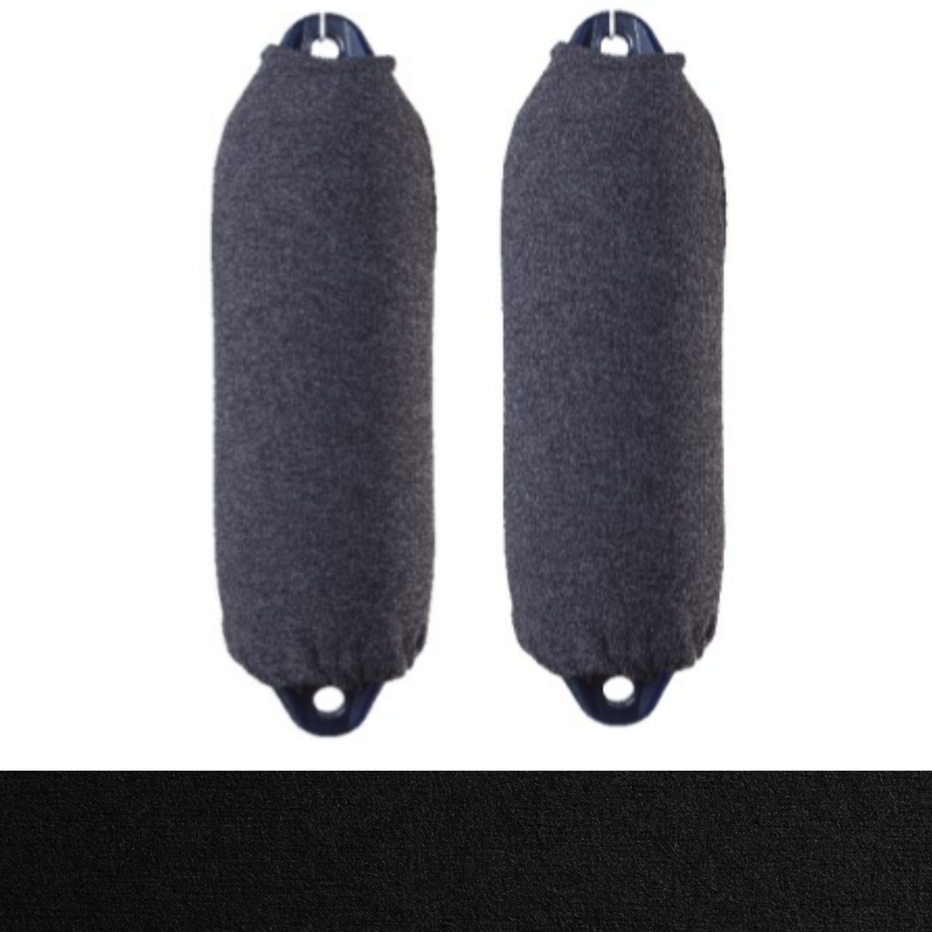 Fendress Acrylic Fender Long Cover Simple Thickness 30x107 Black (Pair)