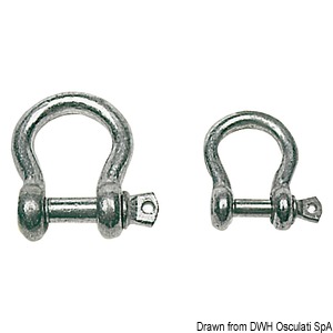 Horseshoe Shackle Galvanised 6mm