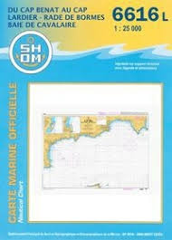Shom Chart Folded 6616L Cap Benat/Cap Lardier, France