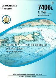 Shom Chart Folded 7406L Marseille/Toulon, France