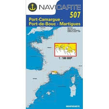 Navicarte Chart 507 Port Camargue - Port de Bouc - Martigues, France