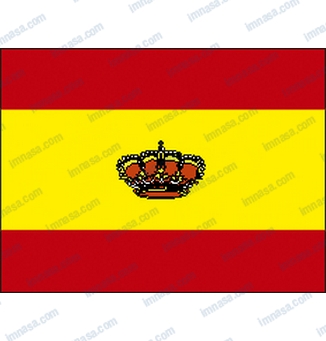 Flag Spain With Crown HQ 30x45cm
