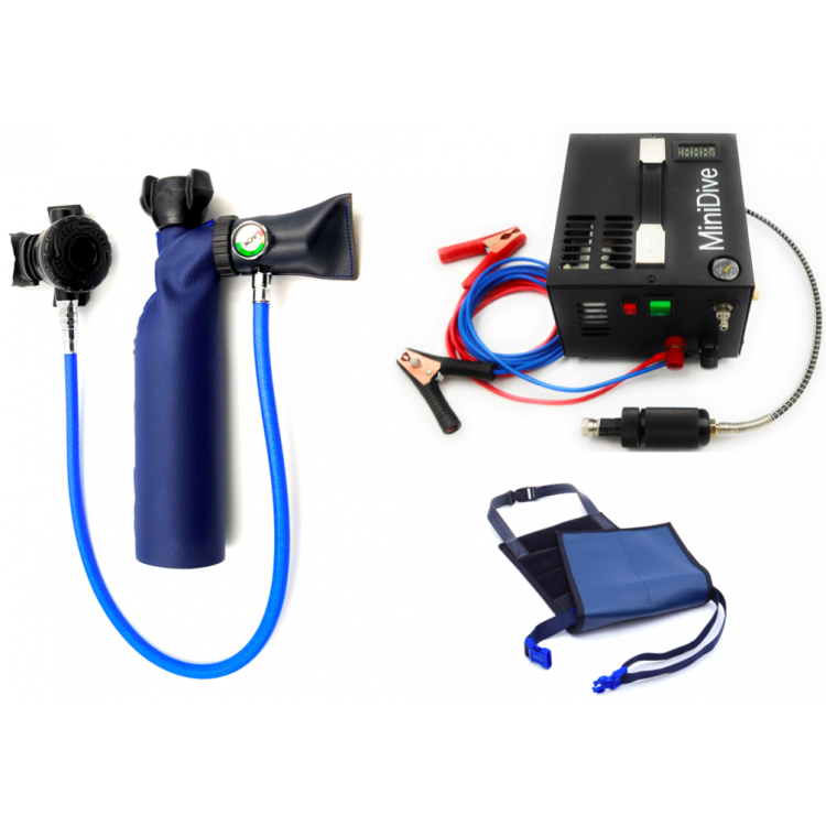 MiniDive PRO 0.85L + Compressor + Bottle