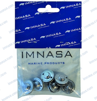 Tenax Female Button Chromed Brass 20mm (Pack/10)