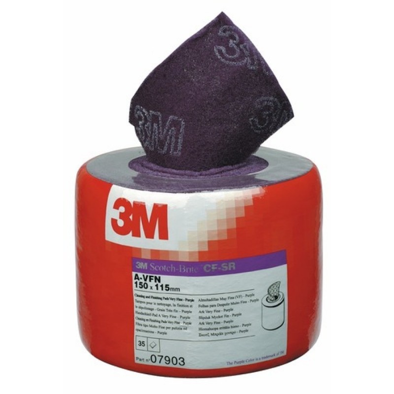 3M Scotch Brite Roll Purple (Pack of 35 x Pads 150x115)