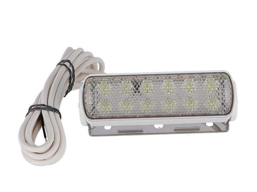 Sea Hawk Wide Beam Deck Spotlight - White