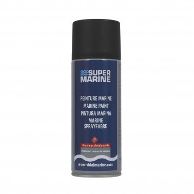 Super Marine Spray Paint High Temp Satin Black  400Ml