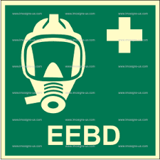 IMO Sign Eebd-Emergency Escape Breath- PVC Rigid 5x5cm