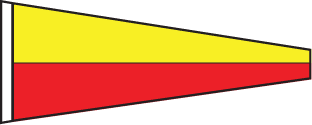 Flag Number 7 Code 25x90cm