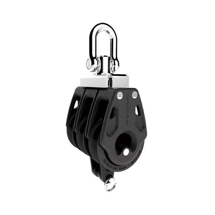 LEWMAR POULIE CONTROL 40mm TRIPLE + RINGOT (Cordage10mm)