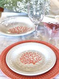 Marine Business Harmony-Plates Mare Orange Coral-Set/6