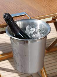 Marine Business Champagne Bucket & Base Stainless Steel
