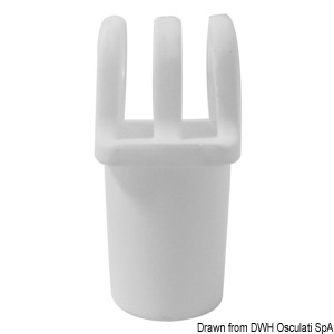 Bimini White Nylon Terminal 22mm