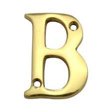 Chromed Brass Alphabet Letter (40mm)