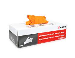 Wurth Nitrile Grip Orange Gloves XXL Box50