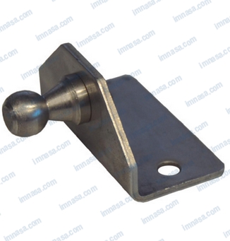 Gas Ram Base L Shape-O/Side Ball Fitting 10mm-45x24x24