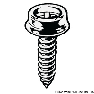 Press Stud + Screw-Male-Pkt 100-10.306.00