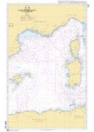 Shom Chart Folded Balearic Islands To Corsica-Sardinia-7014LSH