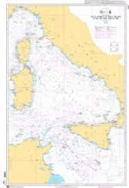Shom Chart Flat 7292-CA Corsica To Sicily-Cap Bon