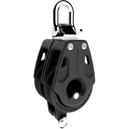 LEWMAR POULIE CONTROL DOUBLE + RINGOT 30mm (CORDAGE 8mm)