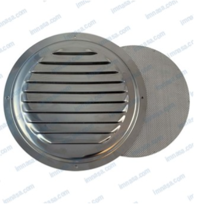 Round Vent SS W/Screen 178mm