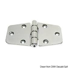 Stainless Asymmetric Hinge 38x104mm