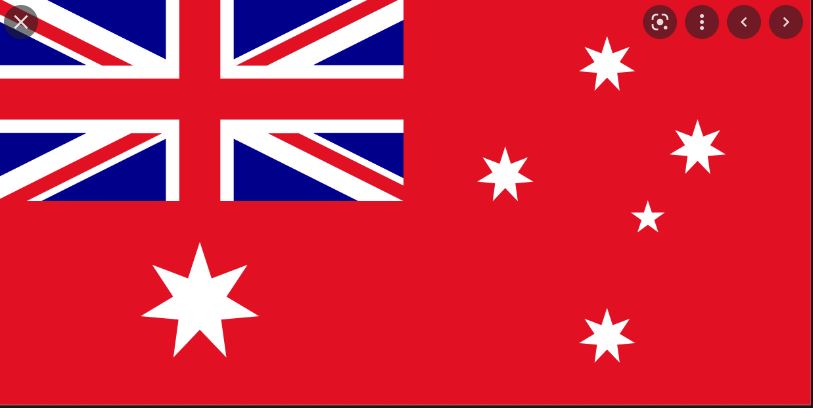 Flag Australia Printed Ensign 18"x12" (46x30) Sewn Stars