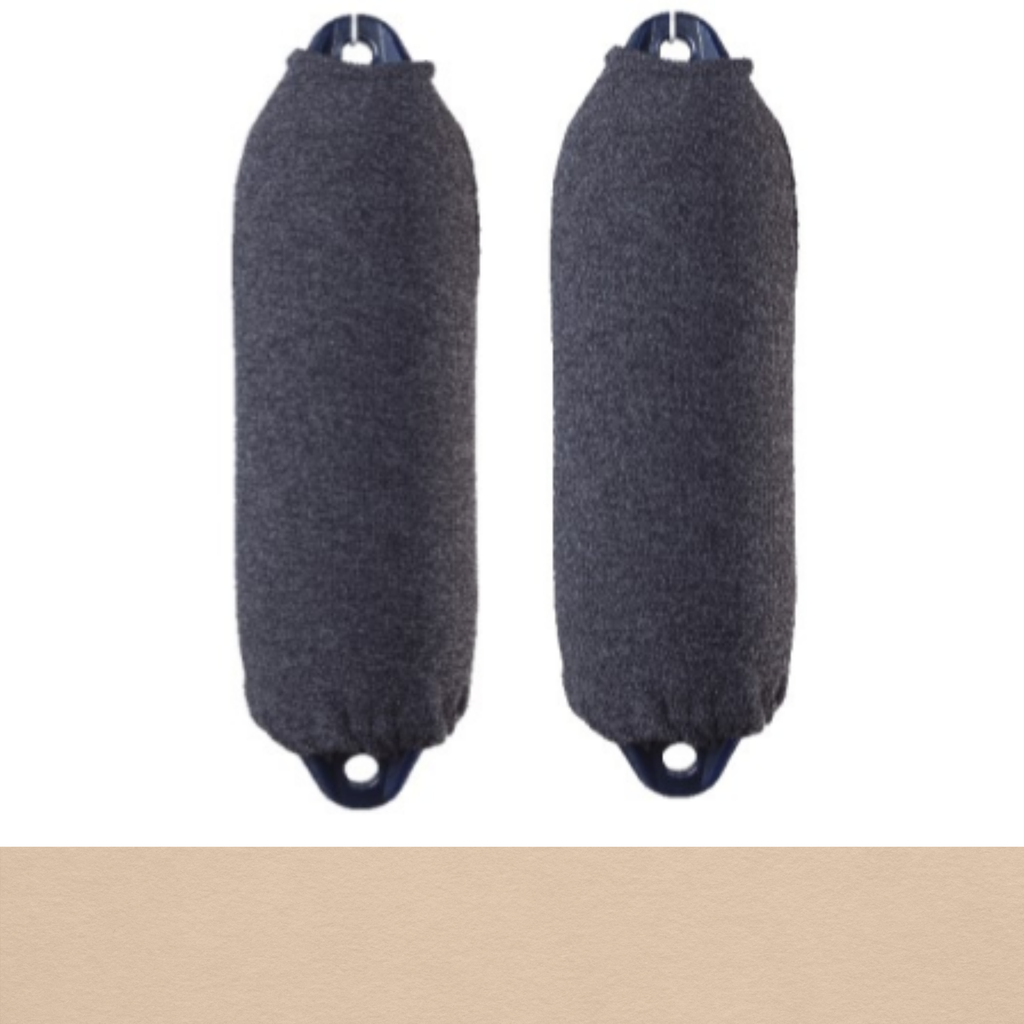 Fendress Acrylic Fender Long Cover Simple Thickness 15x40 Beige (Pair)